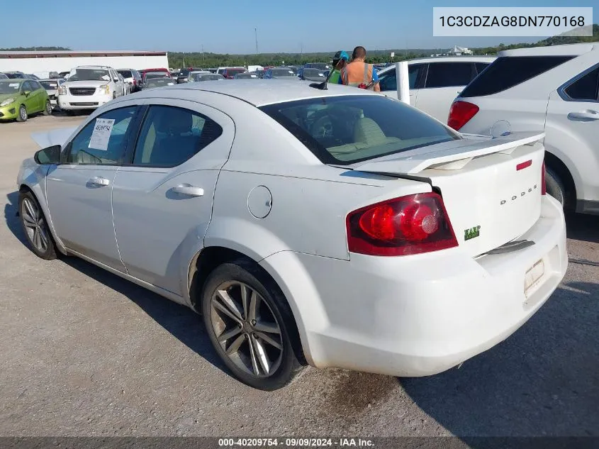 2013 Dodge Avenger Se V6 VIN: 1C3CDZAG8DN770168 Lot: 40209754