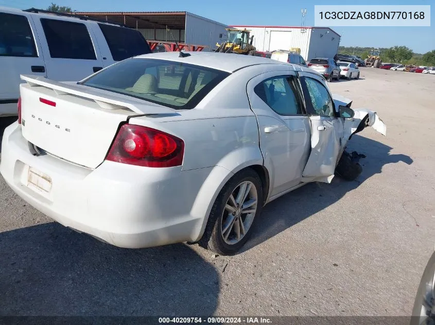 2013 Dodge Avenger Se V6 VIN: 1C3CDZAG8DN770168 Lot: 40209754