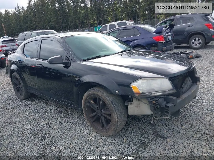 2013 Dodge Avenger Se V6 VIN: 1C3CDZAG1DN521730 Lot: 40220379