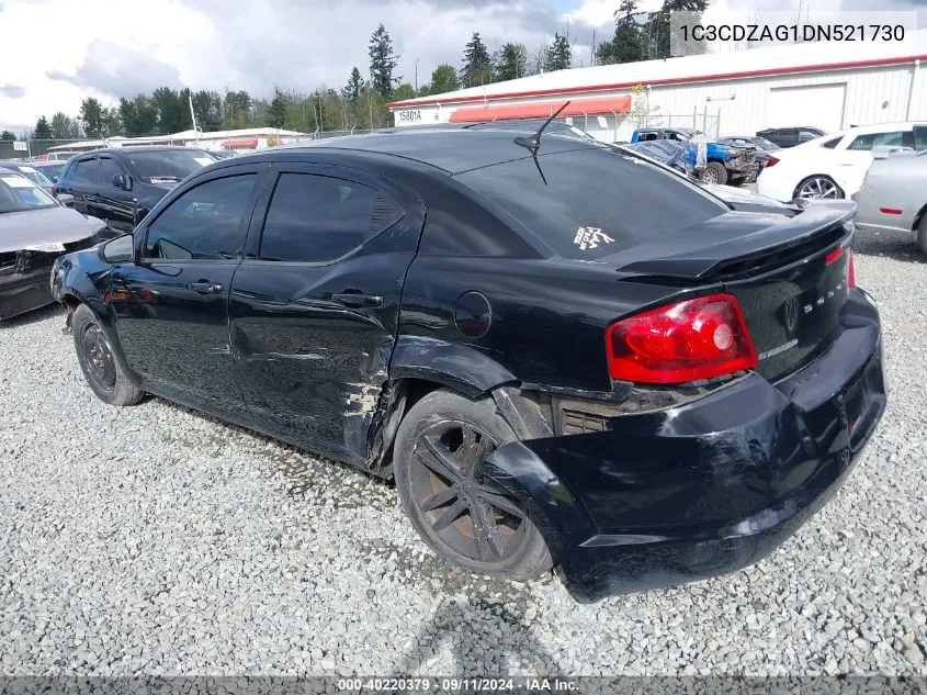 2013 Dodge Avenger Se V6 VIN: 1C3CDZAG1DN521730 Lot: 40220379