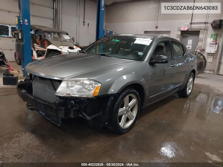 2013 Dodge Avenger Se VIN: 1C3CDZAB6DN643083 Lot: 40232826