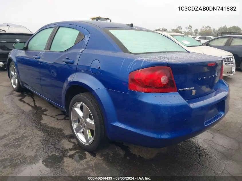 1C3CDZAB0DN741882 2013 Dodge Avenger Se