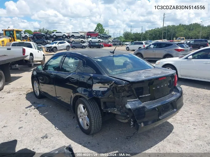 2013 Dodge Avenger Se VIN: 1C3CDZAB3DN514556 Lot: 40251729