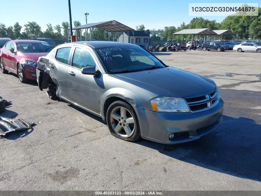 2013 Dodge Avenger Sxt VIN: 1C3CDZCG3DN544875 Lot: 40253123