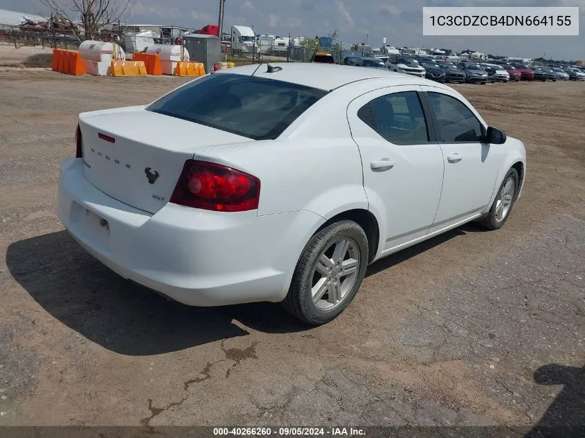 1C3CDZCB4DN664155 2013 Dodge Avenger Sxt