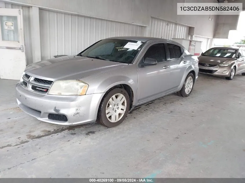 2013 Dodge Avenger Se VIN: 1C3CDZAB5DN582406 Lot: 40269100