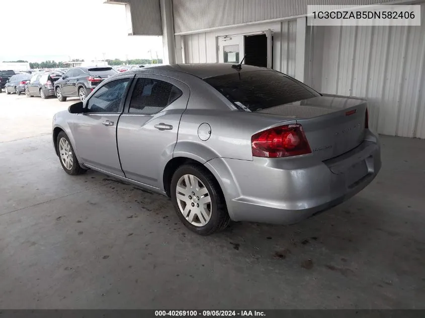 2013 Dodge Avenger Se VIN: 1C3CDZAB5DN582406 Lot: 40269100