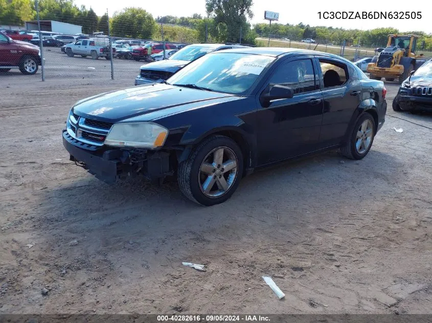 2013 Dodge Avenger Se VIN: 1C3CDZAB6DN632505 Lot: 40282616