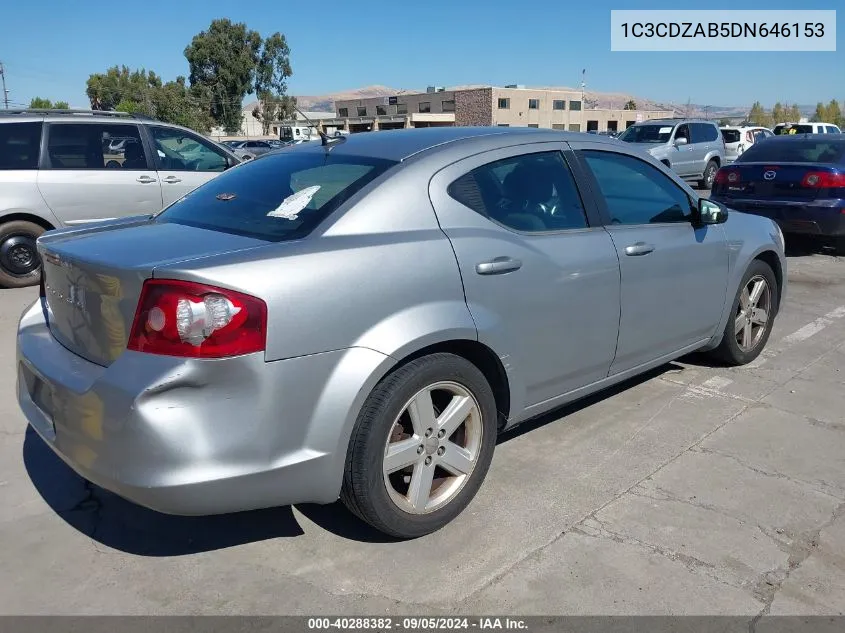 1C3CDZAB5DN646153 2013 Dodge Avenger Se