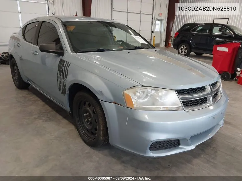 2013 Dodge Avenger Se VIN: 1C3CDZAB2DN628810 Lot: 40305987