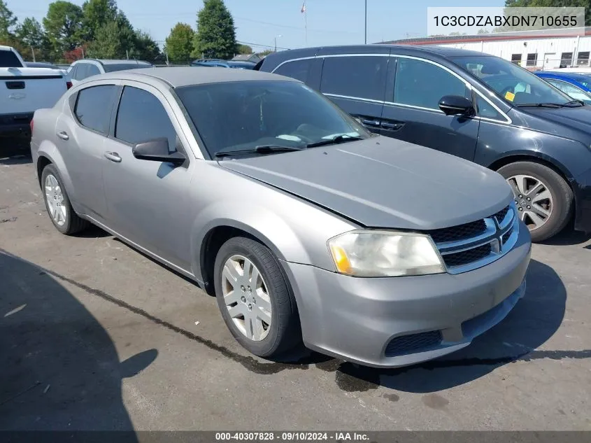 2013 Dodge Avenger Se VIN: 1C3CDZABXDN710655 Lot: 40307828