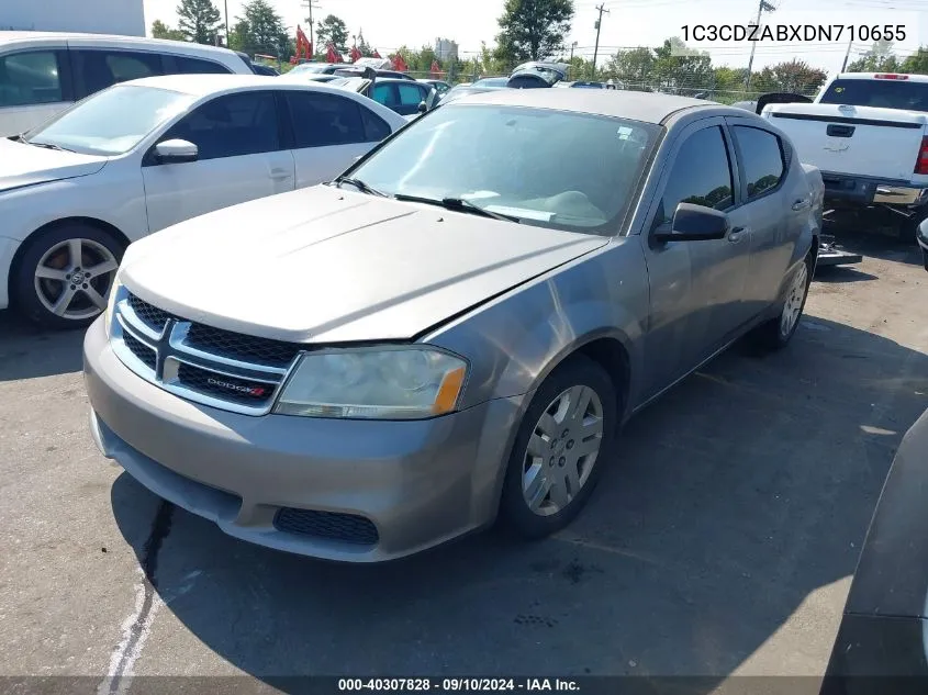 2013 Dodge Avenger Se VIN: 1C3CDZABXDN710655 Lot: 40307828