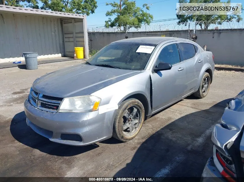 2013 Dodge Avenger Se VIN: 1C3CDZAB0DN535767 Lot: 40310677