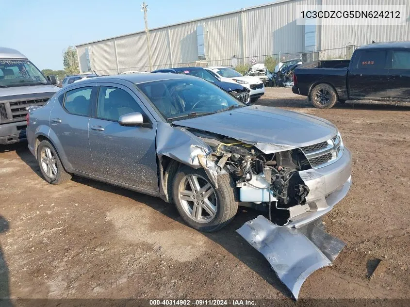 2013 Dodge Avenger Sxt VIN: 1C3CDZCG5DN624212 Lot: 40314902