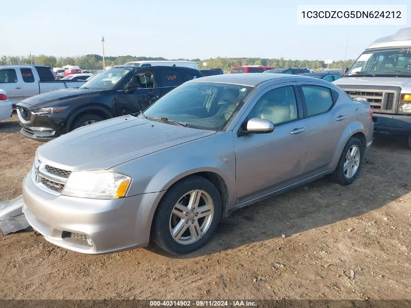 2013 Dodge Avenger Sxt VIN: 1C3CDZCG5DN624212 Lot: 40314902