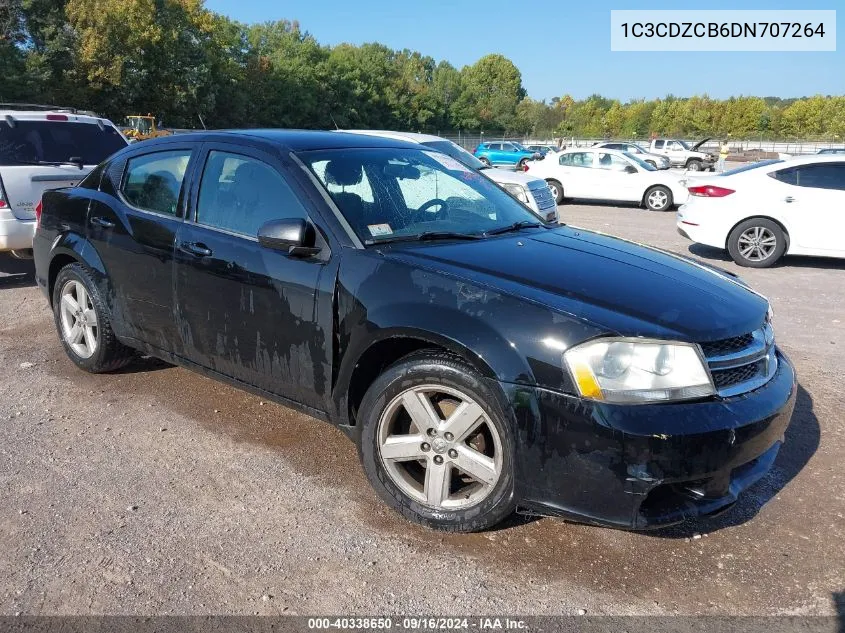 1C3CDZCB6DN707264 2013 Dodge Avenger Sxt