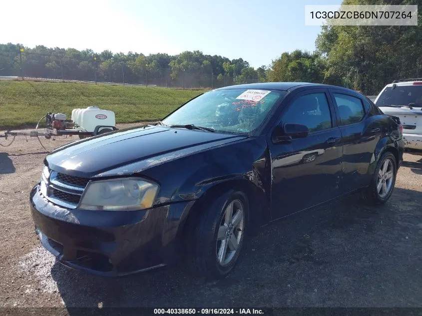 1C3CDZCB6DN707264 2013 Dodge Avenger Sxt