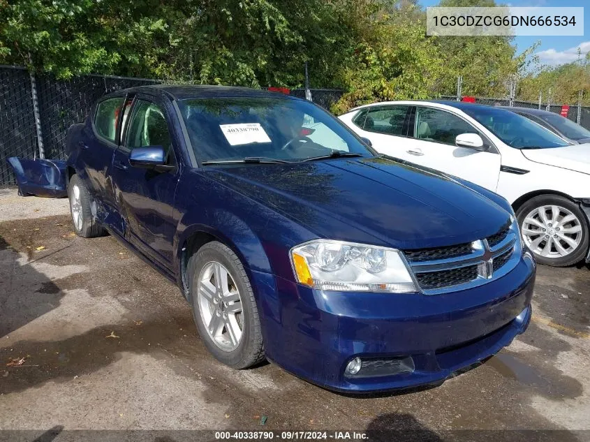 2013 Dodge Avenger Sxt VIN: 1C3CDZCG6DN666534 Lot: 40338790