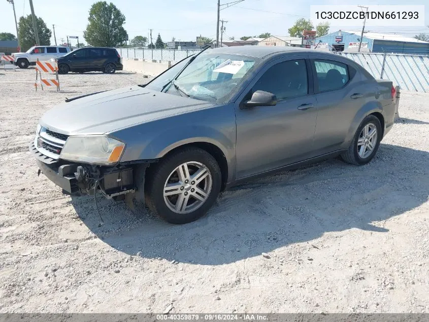 2013 Dodge Avenger Sxt VIN: 1C3CDZCB1DN661293 Lot: 40359879