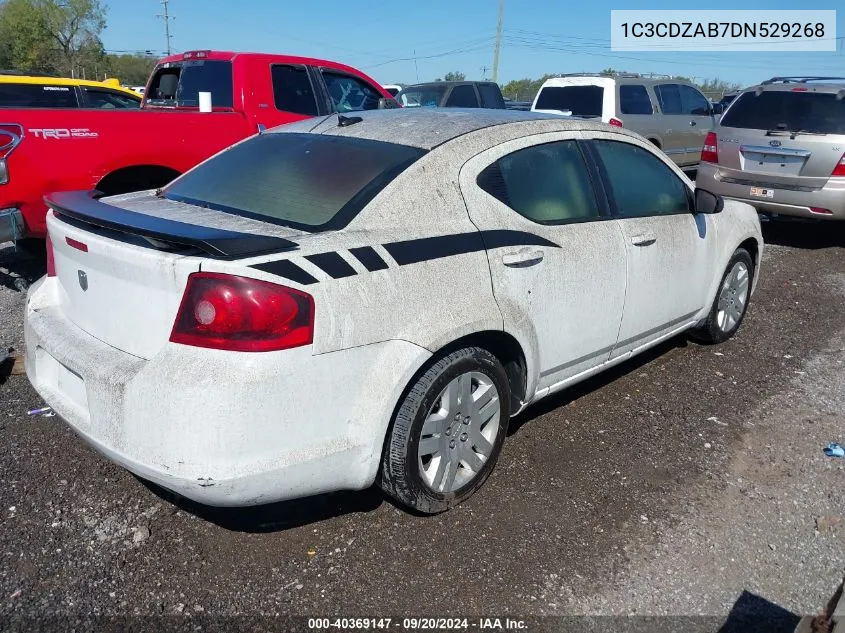 1C3CDZAB7DN529268 2013 Dodge Avenger Se