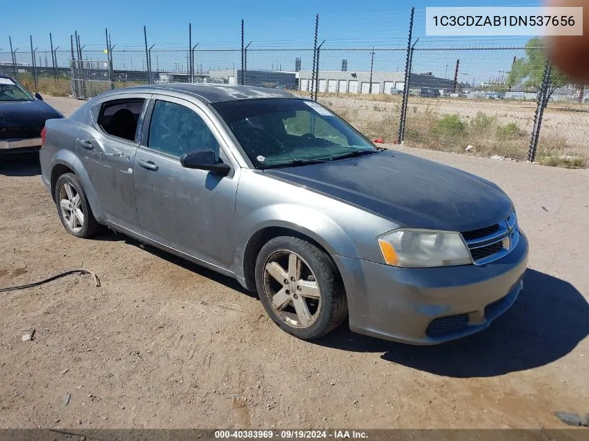 2013 Dodge Avenger Se VIN: 1C3CDZAB1DN537656 Lot: 40383969