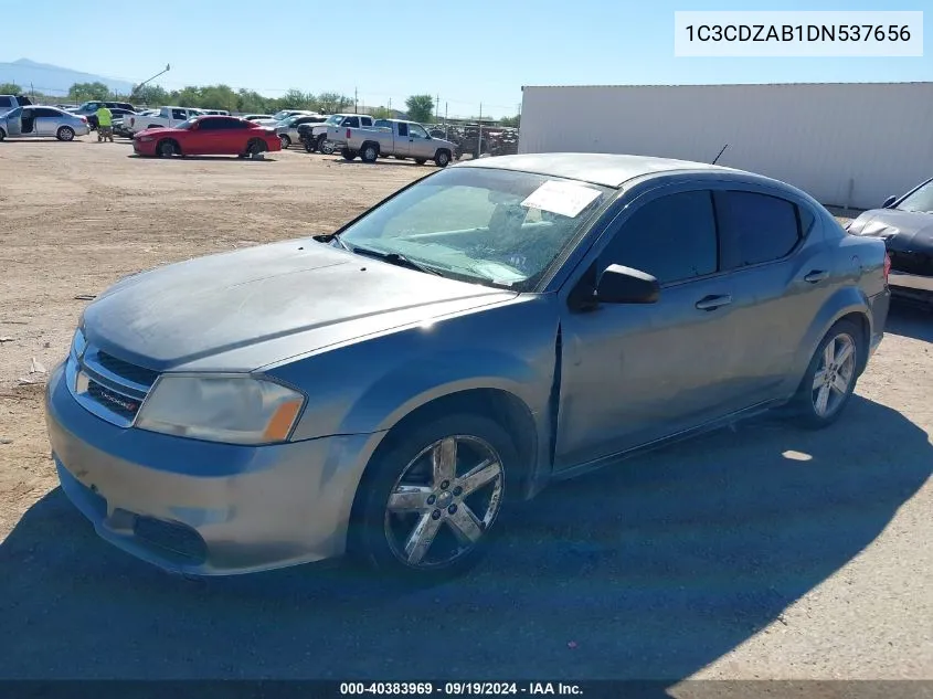 2013 Dodge Avenger Se VIN: 1C3CDZAB1DN537656 Lot: 40383969