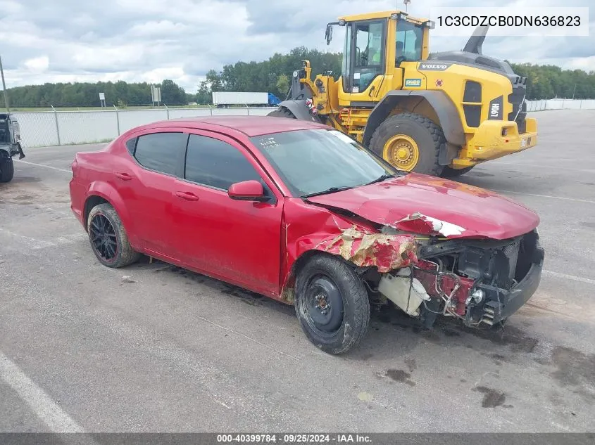 2013 Dodge Avenger Sxt VIN: 1C3CDZCB0DN636823 Lot: 40399784