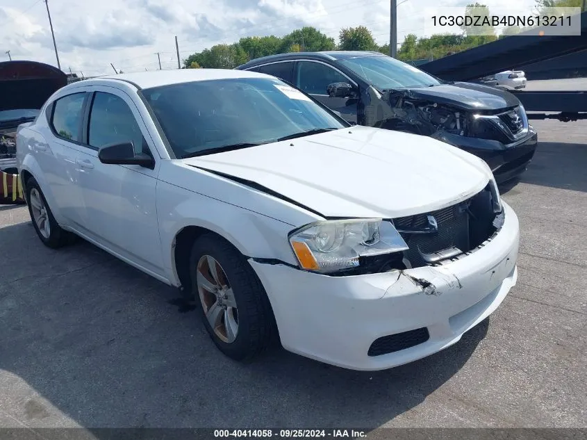 2013 Dodge Avenger Se VIN: 1C3CDZAB4DN613211 Lot: 40414058