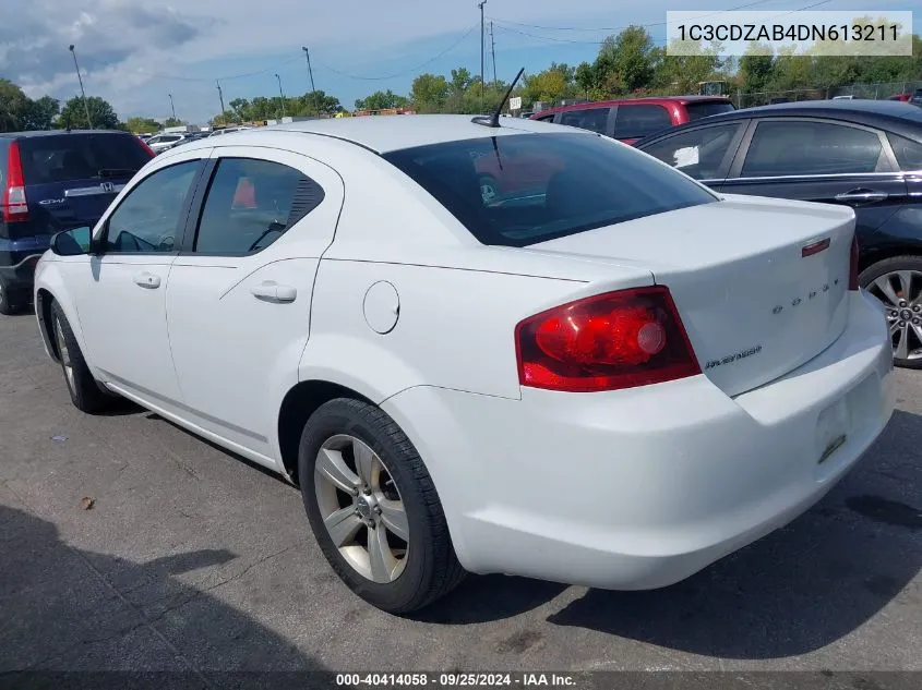 2013 Dodge Avenger Se VIN: 1C3CDZAB4DN613211 Lot: 40414058