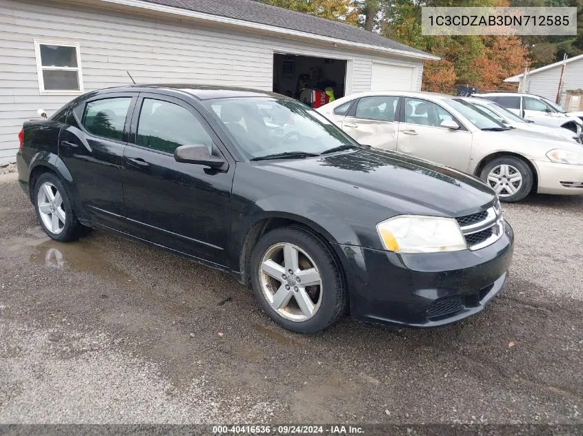 2013 Dodge Avenger Se VIN: 1C3CDZAB3DN712585 Lot: 40416536