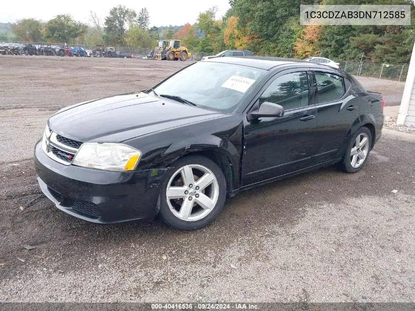 2013 Dodge Avenger Se VIN: 1C3CDZAB3DN712585 Lot: 40416536