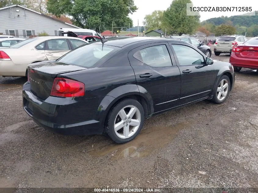 2013 Dodge Avenger Se VIN: 1C3CDZAB3DN712585 Lot: 40416536