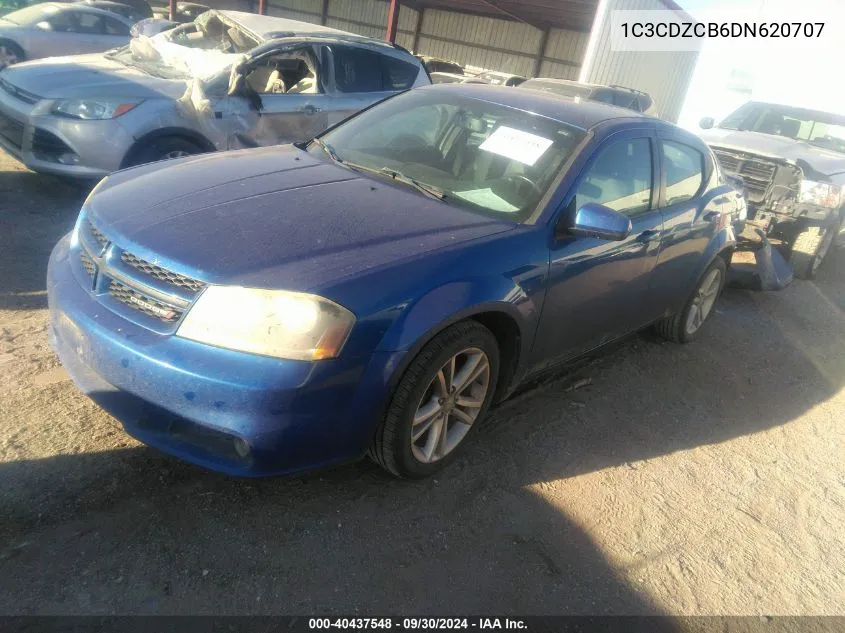 2013 Dodge Avenger Sxt VIN: 1C3CDZCB6DN620707 Lot: 40437548