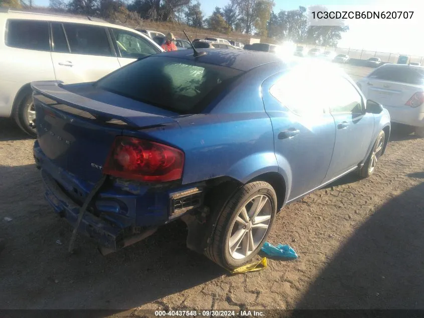 2013 Dodge Avenger Sxt VIN: 1C3CDZCB6DN620707 Lot: 40437548