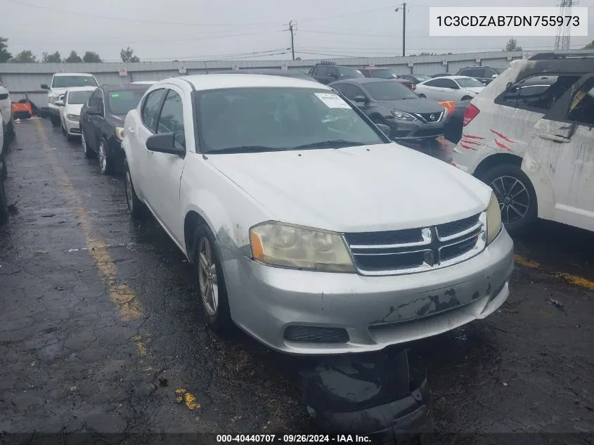 2013 Dodge Avenger Se VIN: 1C3CDZAB7DN755973 Lot: 40440707