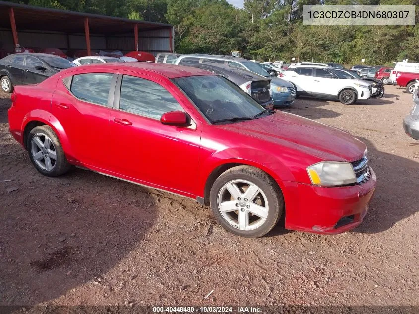 2013 Dodge Avenger Sxt VIN: 1C3CDZCB4DN680307 Lot: 40448480