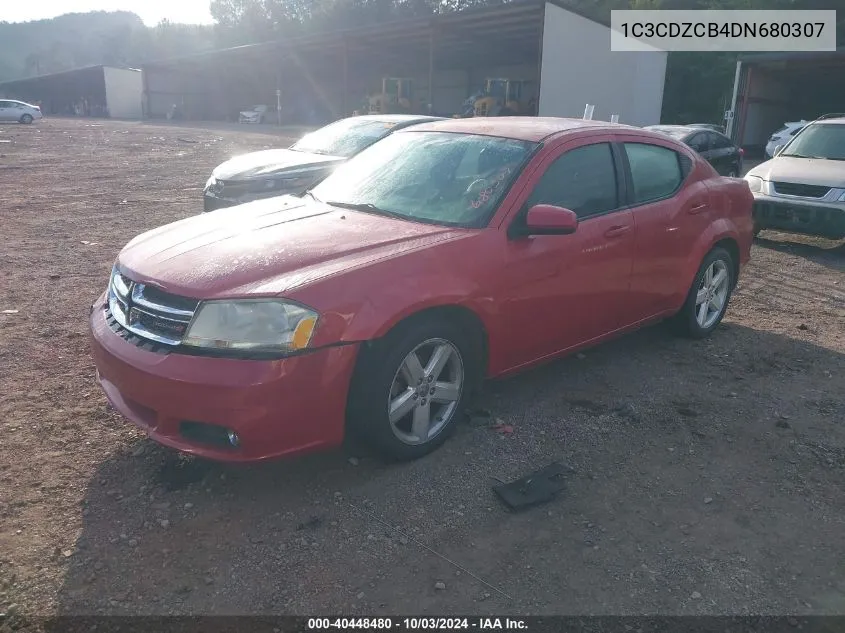 2013 Dodge Avenger Sxt VIN: 1C3CDZCB4DN680307 Lot: 40448480