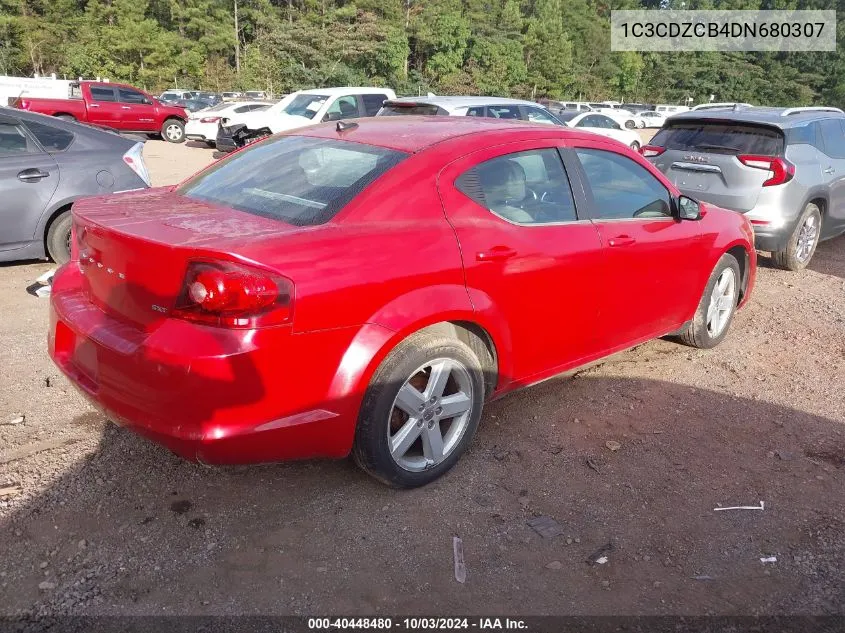 2013 Dodge Avenger Sxt VIN: 1C3CDZCB4DN680307 Lot: 40448480