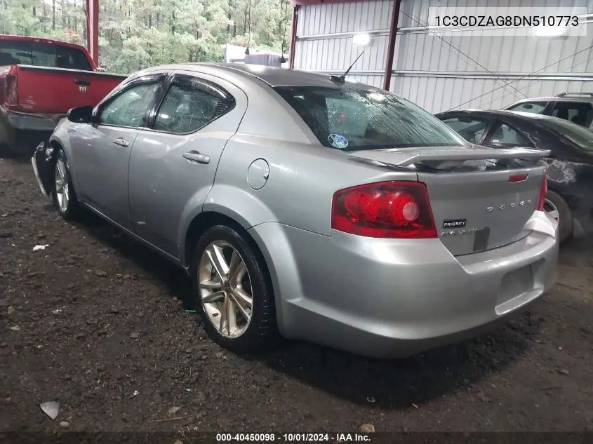 2013 Dodge Avenger Se V6 VIN: 1C3CDZAG8DN510773 Lot: 40450098