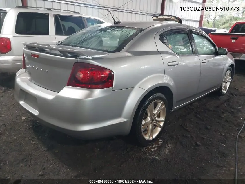 2013 Dodge Avenger Se V6 VIN: 1C3CDZAG8DN510773 Lot: 40450098