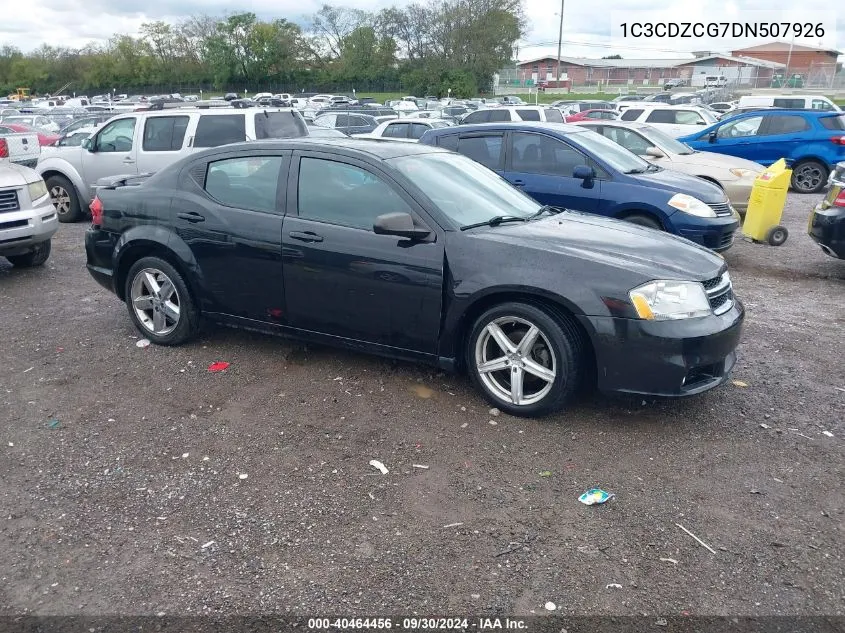 2013 Dodge Avenger Sxt VIN: 1C3CDZCG7DN507926 Lot: 40464456