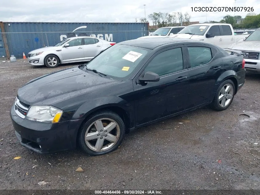 2013 Dodge Avenger Sxt VIN: 1C3CDZCG7DN507926 Lot: 40464456