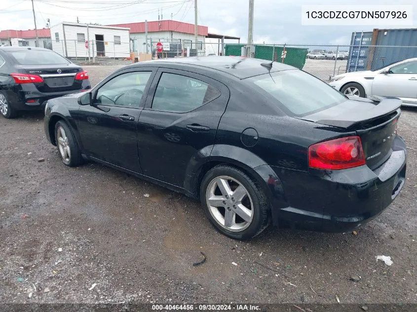 2013 Dodge Avenger Sxt VIN: 1C3CDZCG7DN507926 Lot: 40464456