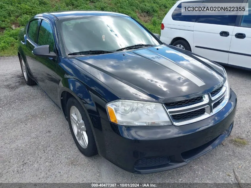 2013 Dodge Avenger Se VIN: 1C3CDZAG2DN622355 Lot: 40477387