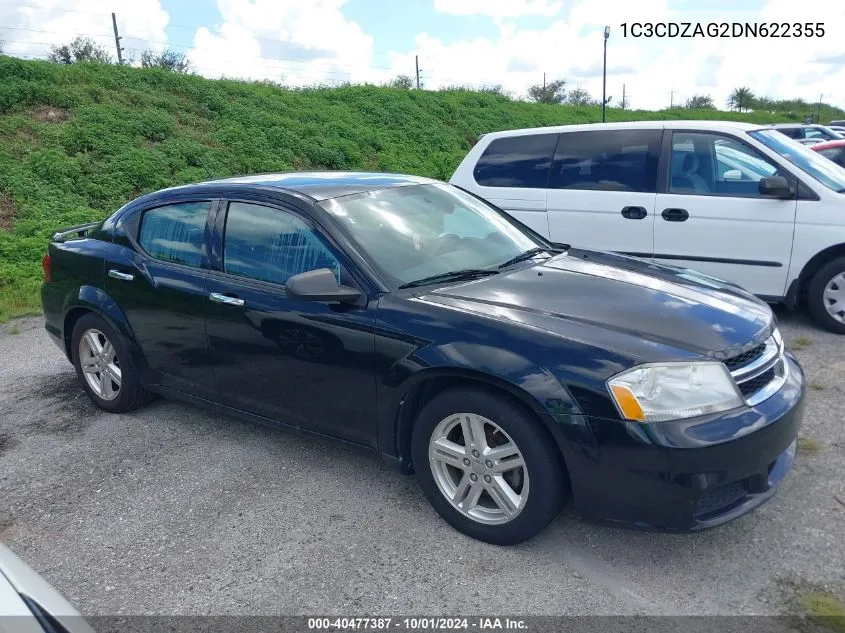 2013 Dodge Avenger Se VIN: 1C3CDZAG2DN622355 Lot: 40477387