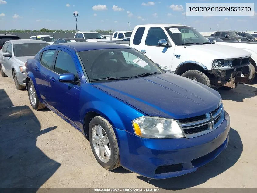 2013 Dodge Avenger Sxt VIN: 1C3CDZCB5DN553730 Lot: 40487957