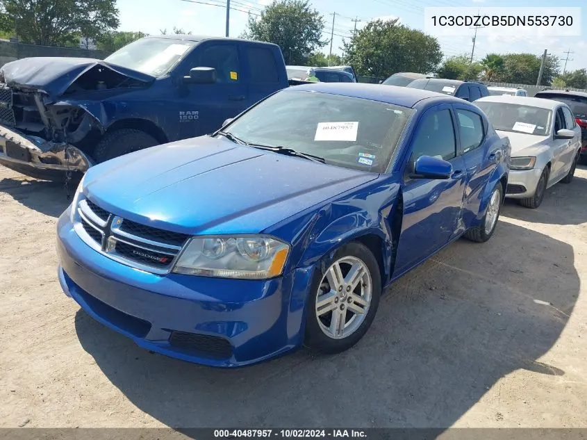 2013 Dodge Avenger Sxt VIN: 1C3CDZCB5DN553730 Lot: 40487957