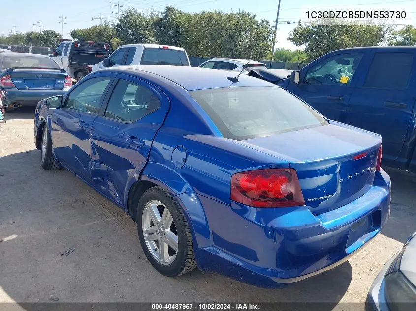 2013 Dodge Avenger Sxt VIN: 1C3CDZCB5DN553730 Lot: 40487957