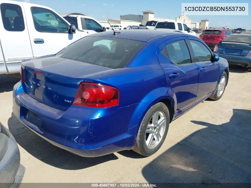 2013 Dodge Avenger Sxt VIN: 1C3CDZCB5DN553730 Lot: 40487957