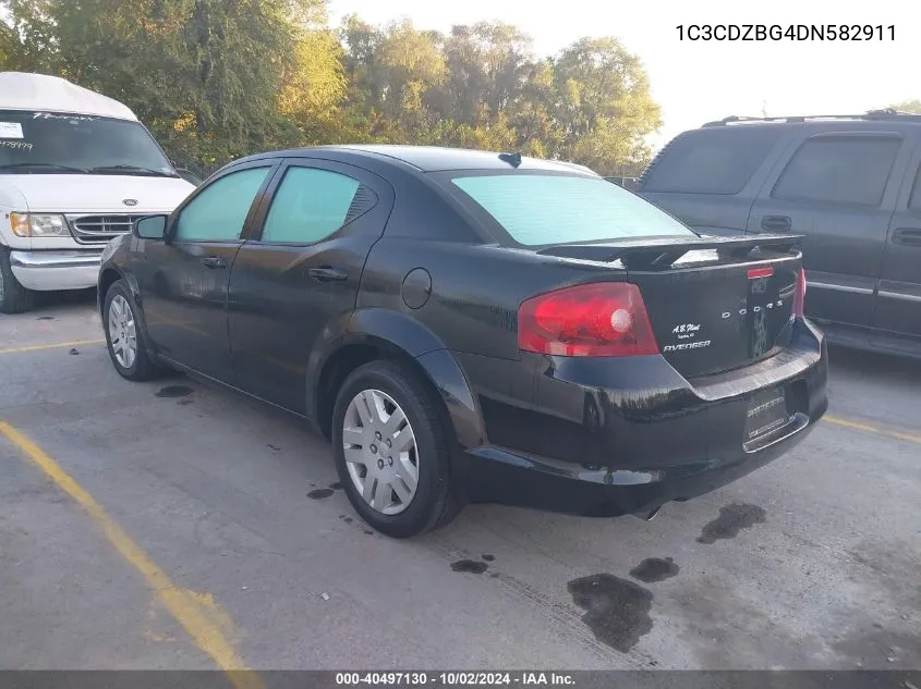 2013 Dodge Avenger R/T VIN: 1C3CDZBG4DN582911 Lot: 40497130